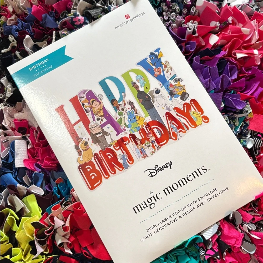 🆕American Greetings-Magic Moments ’Disney’ Characters Birthday Pop Up Card